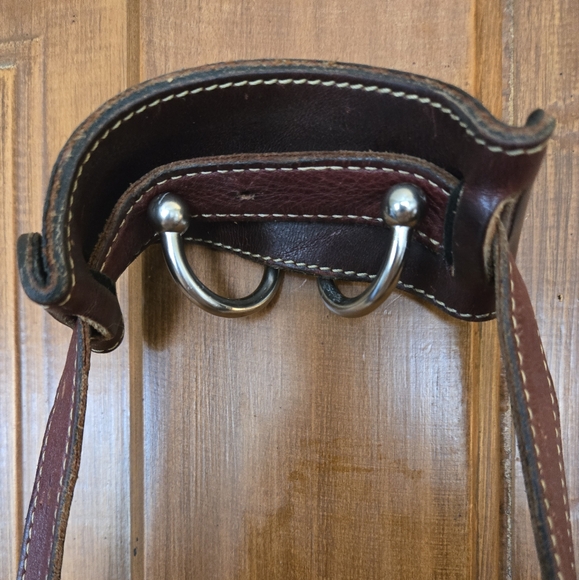 Rare Handmade Vintage Holland Sport Tuscan Brown/Burgundy Cowhide Messenger Bag - Picture 10 of 14